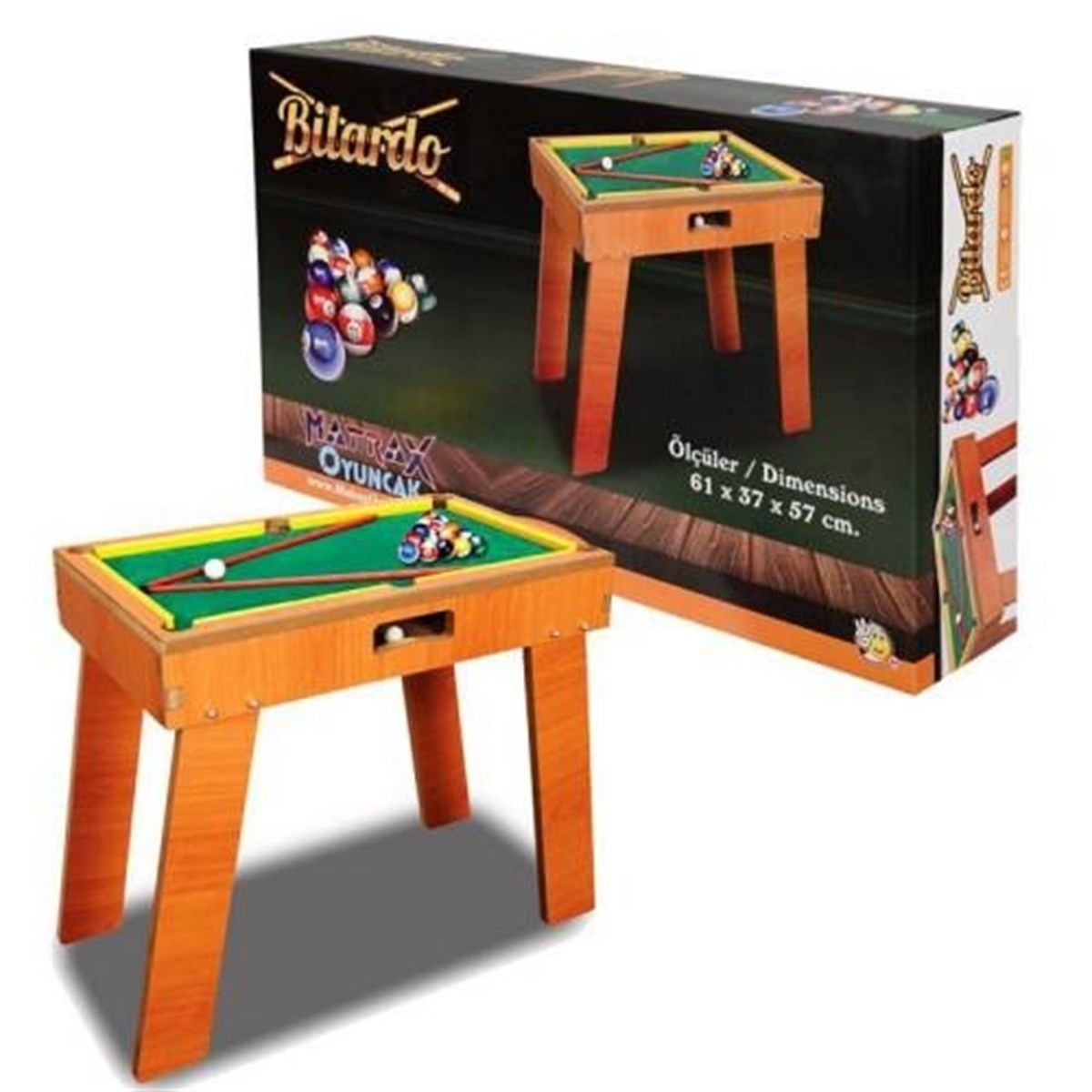 Matrax Oyuncak Oyuncak Ahşap Bilardo Oyunu
