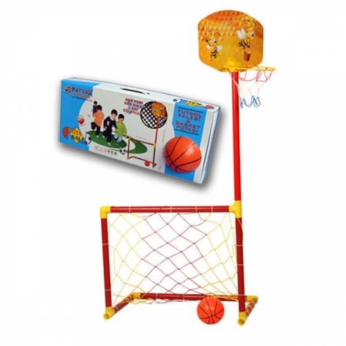 Matrax Oyuncak PORTATİF KALE-BASKET POTASI (2si 1 arada)