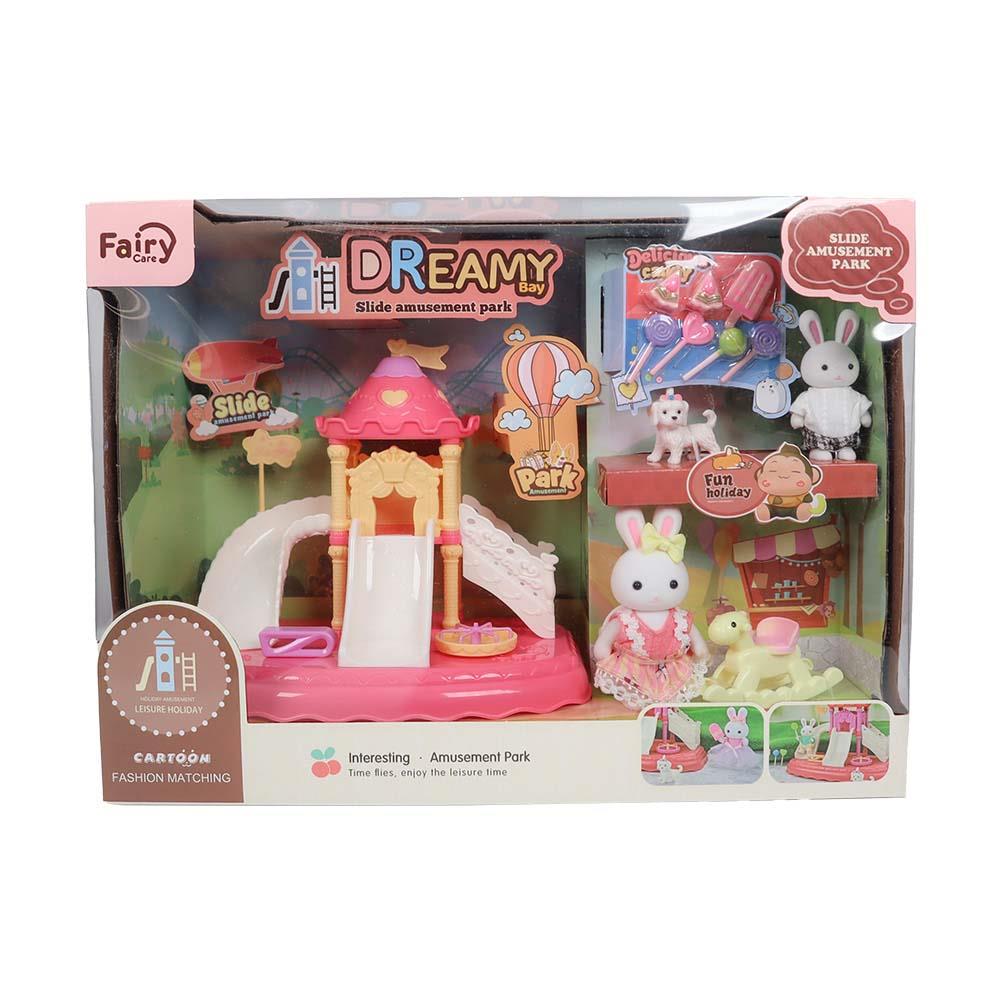 Mega Oyuncak Bay Dreamy Mini Tavşan Kaydıraklı Eğlence Parkı