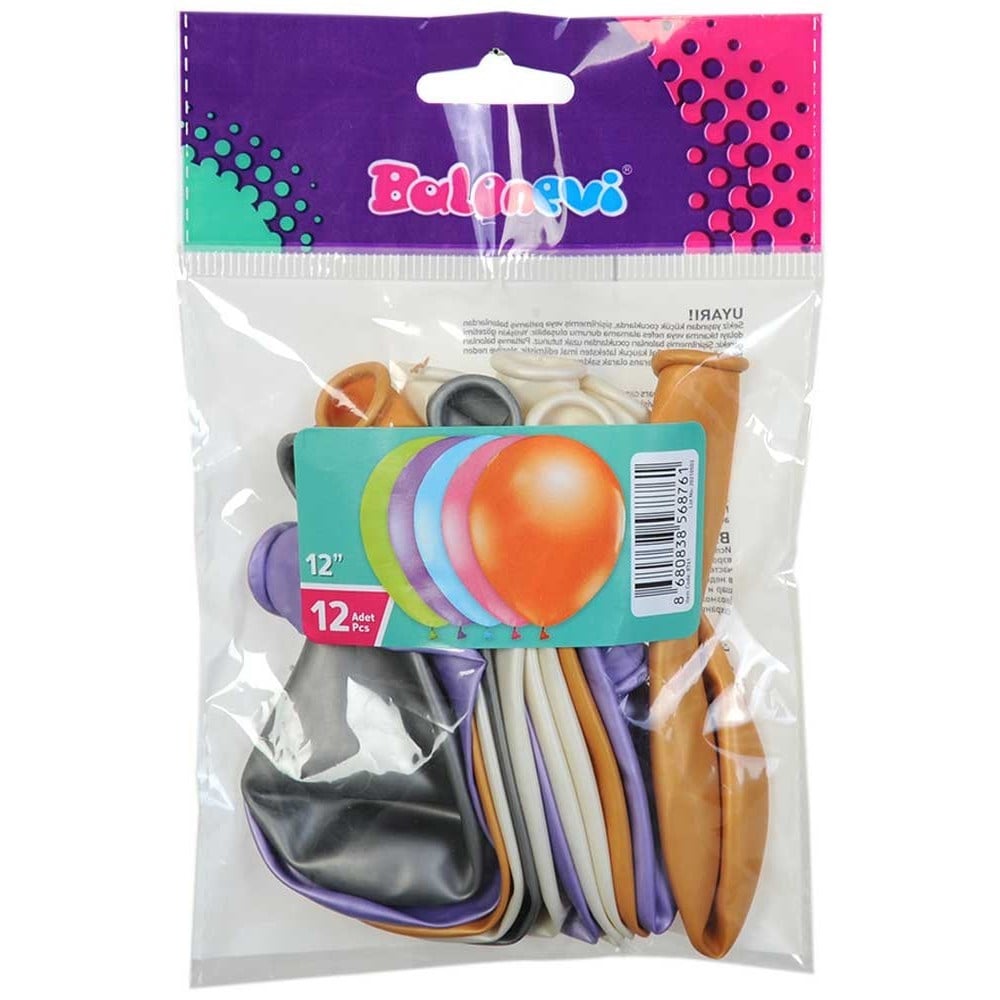 Metalık Karışık Balon 12 Li