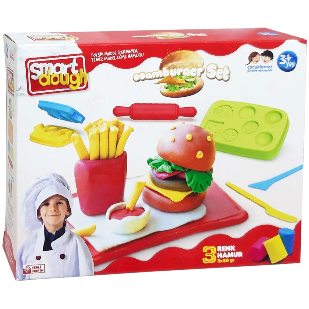 Mgs Oyuncak Mini Hamburger Seti Hamur Kutusu 150 Gr SMD-01-7013