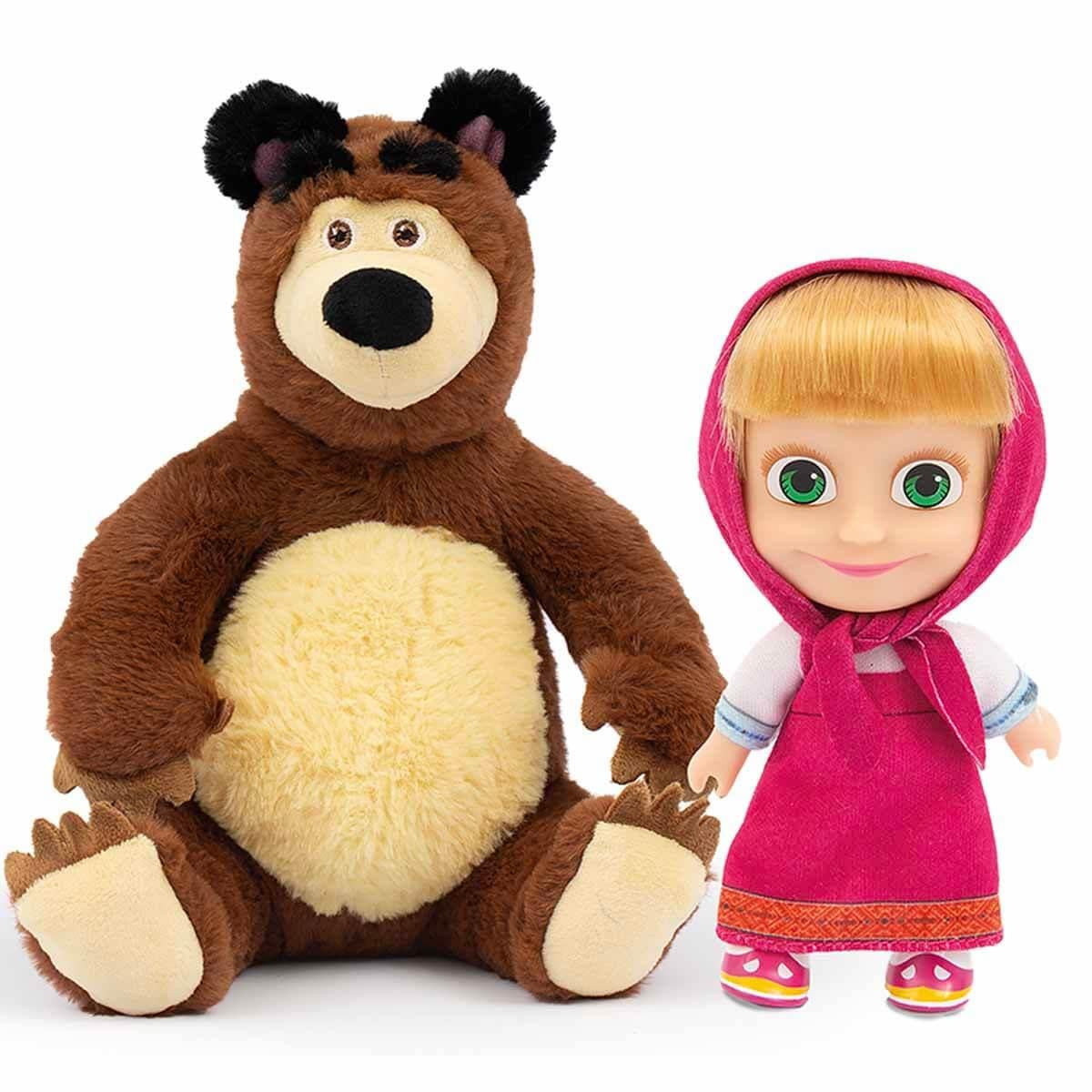 MHA21000 MASHA&KOCA AYI 20CM PELUS 12CM BEBEK