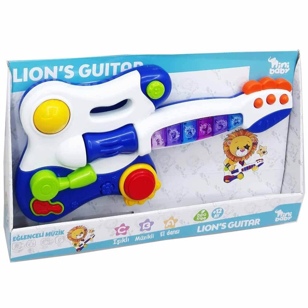 Mini Aslan Bebek Gitar Işıklı Sesli Müzikli ER-208