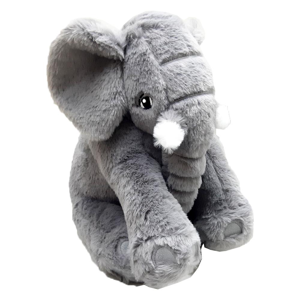 My Friend Oyuncak Peluş Beyaz Dişli Küçük Gri Fil 40 Cm