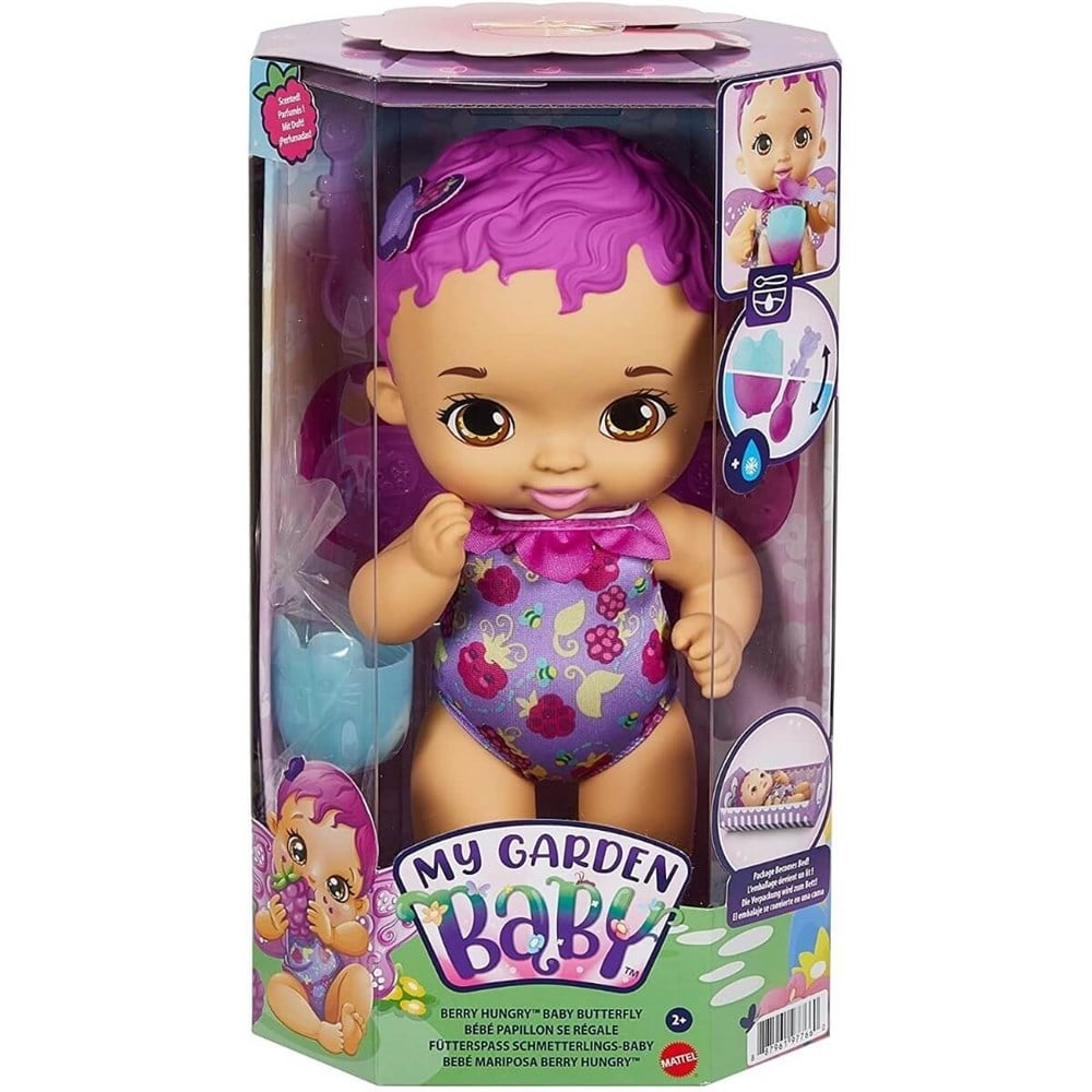 My Garden Baby Kelebek Bebeğimin Yemek Zamanı Mor Saçlı Bebek GYP00