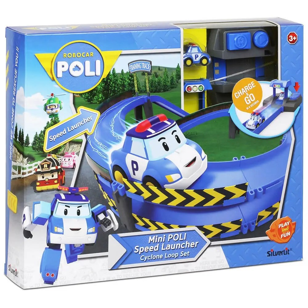 Neco Oyuncak Robocar Poli Fırlatıcılı Ve Virajlı Yol Seti POLI/83385