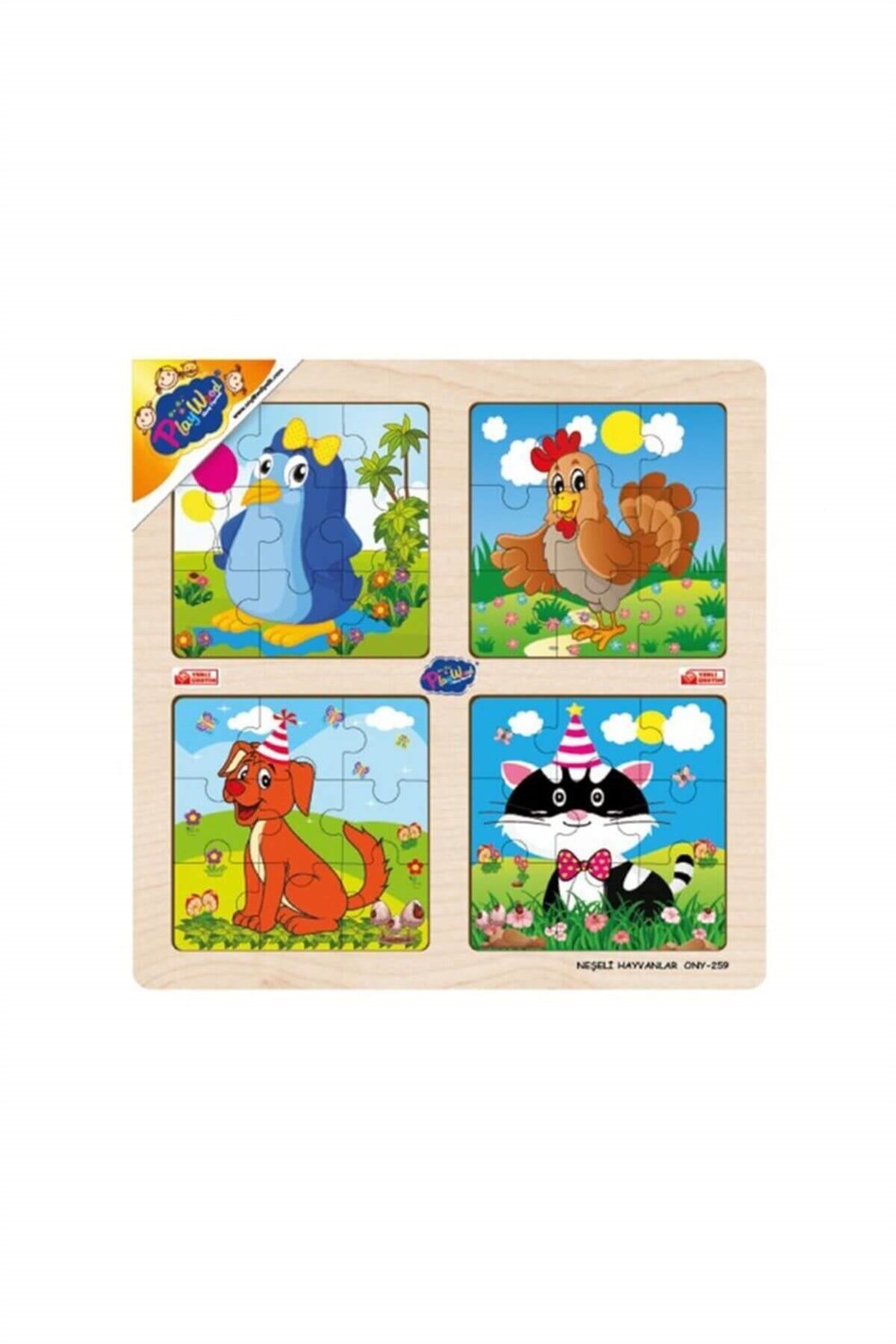 ONY-258/259/260 AHSAP EGITICI 4LU PUZZLE TASITLAR/HAYVANLARONY-258/259/260 AHSAP EGITICI 4LU PUZZLE TASITLAR/HAYVANLAR Fiyatı | Samatlı Toptan Oyuncak - B2B