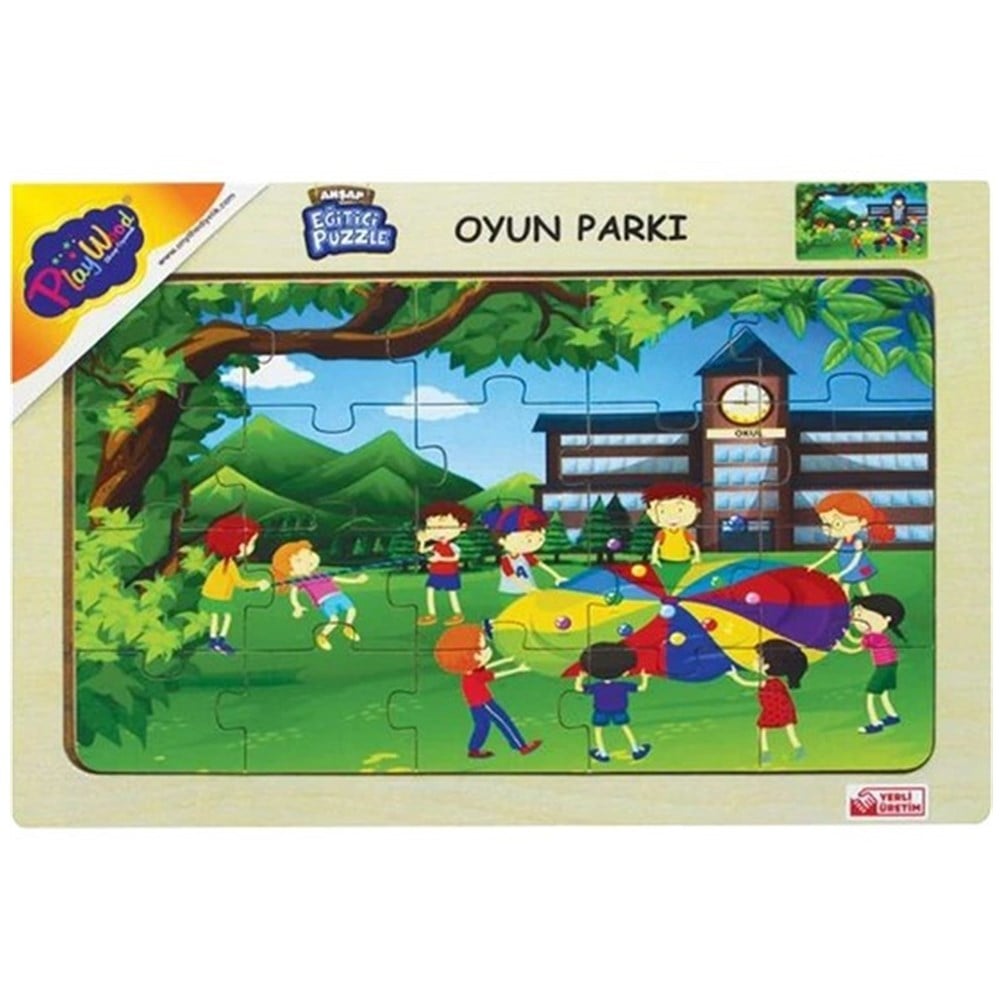 Onyıl Oyuncak Ahşap Eğitici Puzzle Oyun Parkı ONY-175/176/177/178