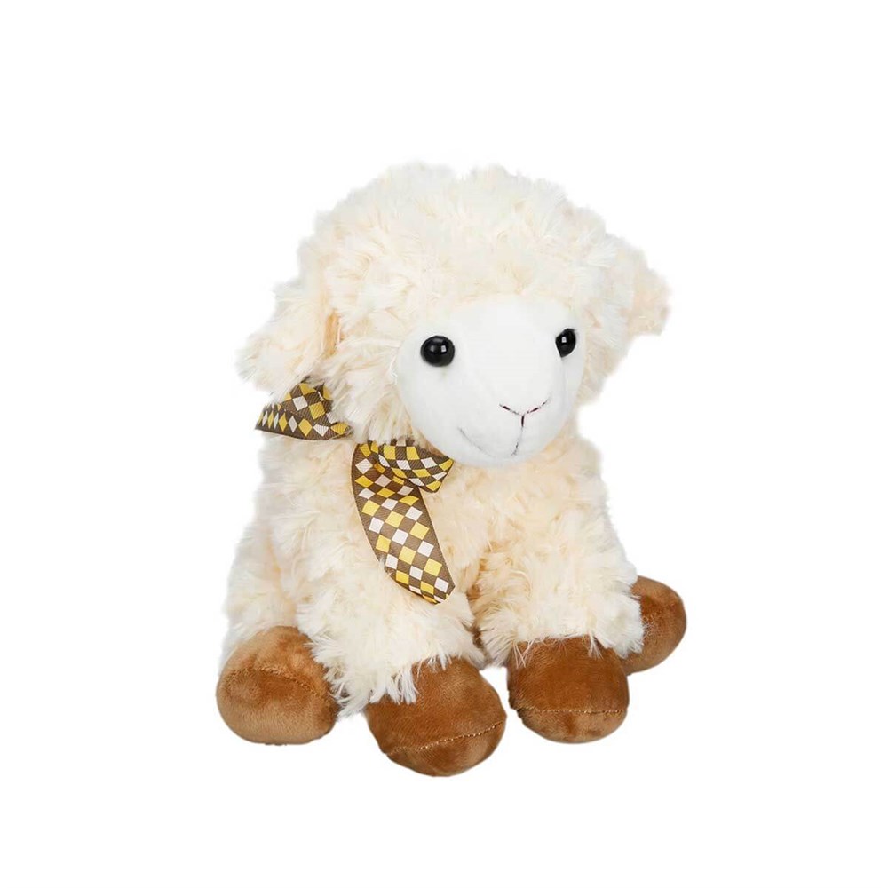 Oturan Peluş Kuzu 24 cm. 01509
