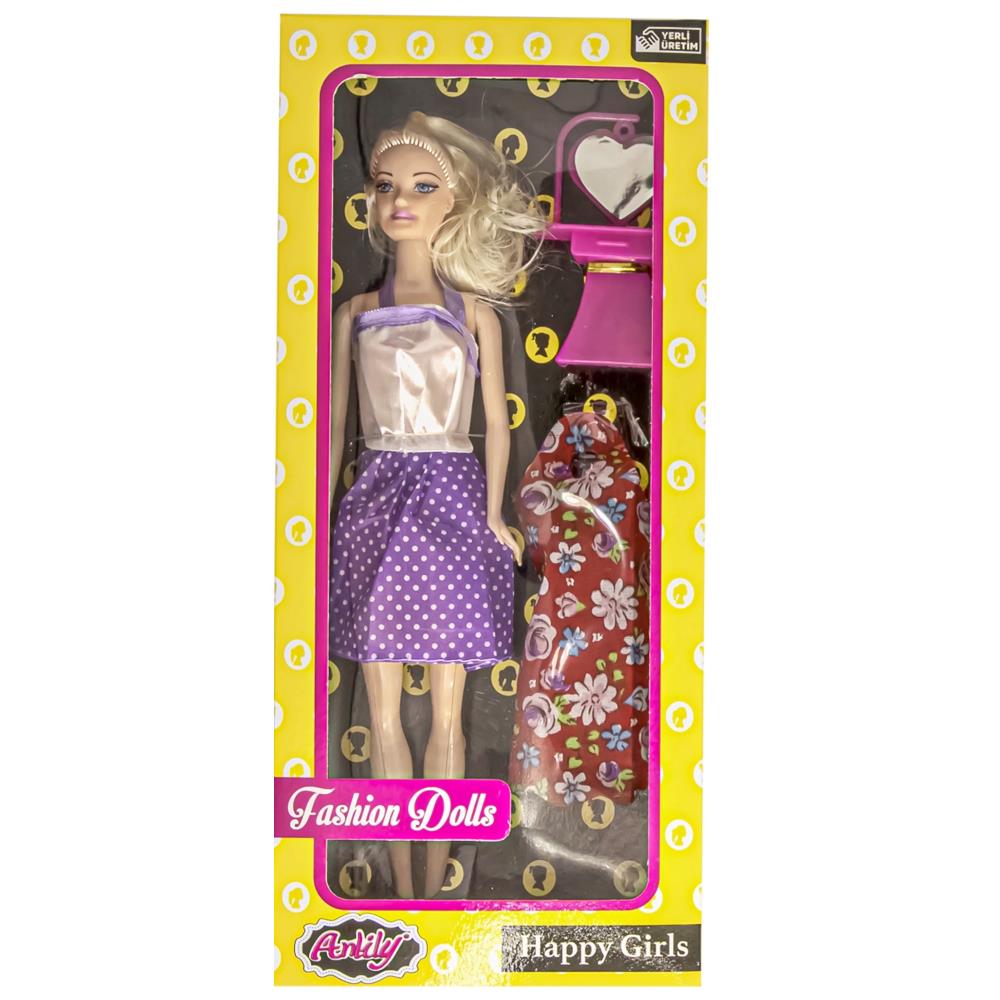 Oydaş Oyuncak Anlily Aynalı Yedek Elbiseli Bebek OYD-02284