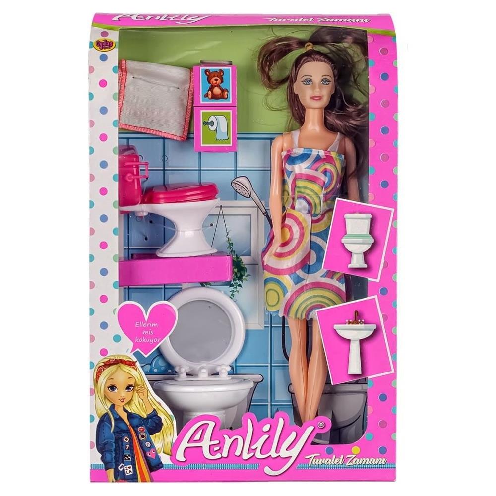 Oydaş Oyuncak Anlily Klozetli Lavabolu Bebek OYD-02443