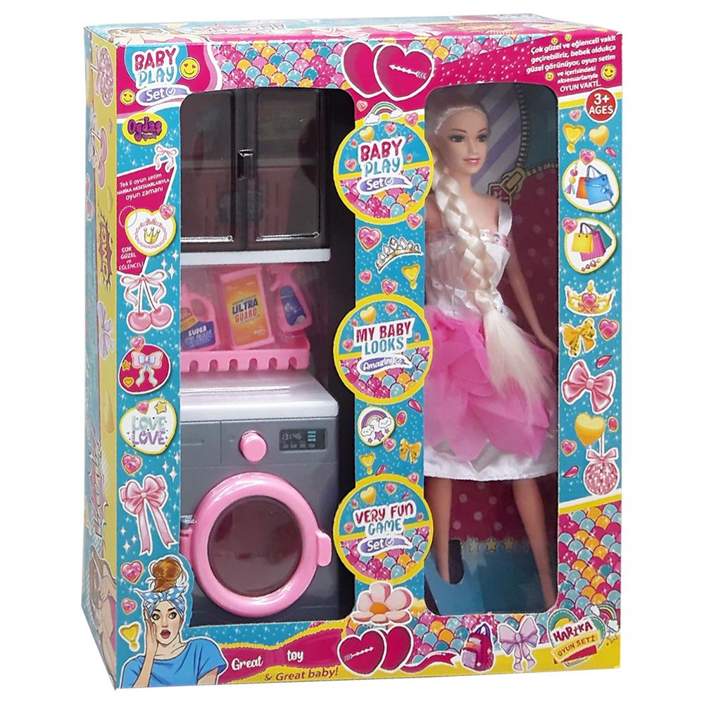 Oydaş Oyuncak Çamaşır Makinesi Bebekli OYD-02388