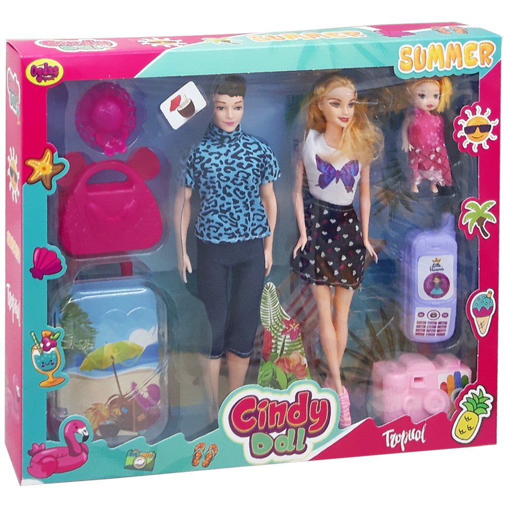 Oydaş Oyuncak Cindy Doll Aile Tatil Seti OYD-02455