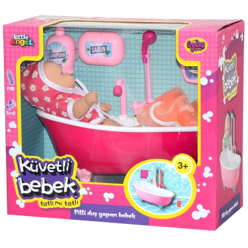 Oydaş Oyuncak Pilli Küvette Duş Yapan Bebek OYD-02605