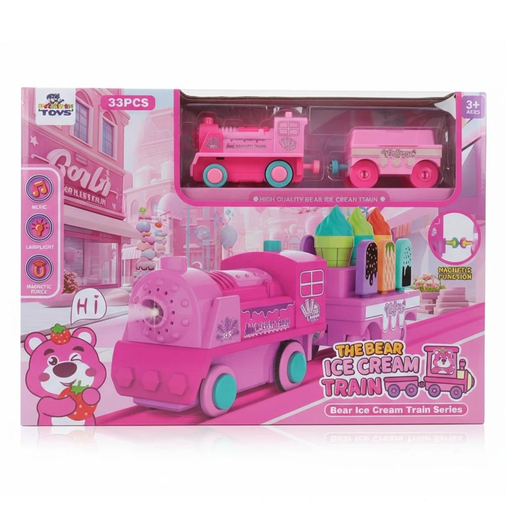 Pasifik Oyuncak 33 Parça Pembe Tren TL-49-2277-3B