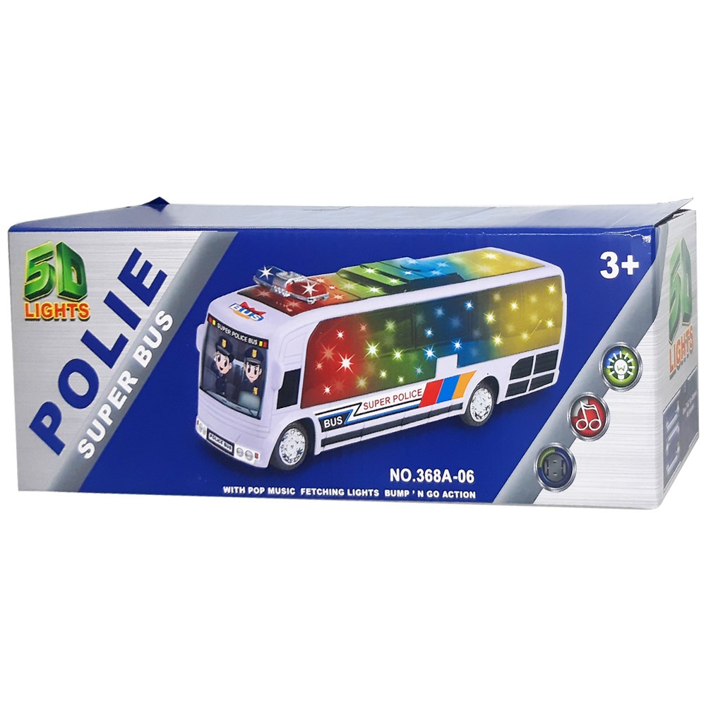 Pilli Işıklı Sesli Otobüs 368A-06