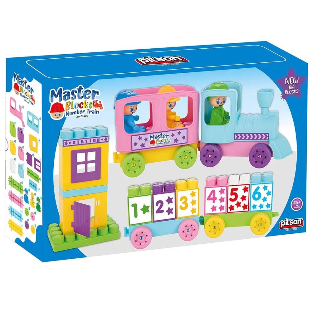 Pilsan Oyuncak Master Bloklar Rakam Treni 03605