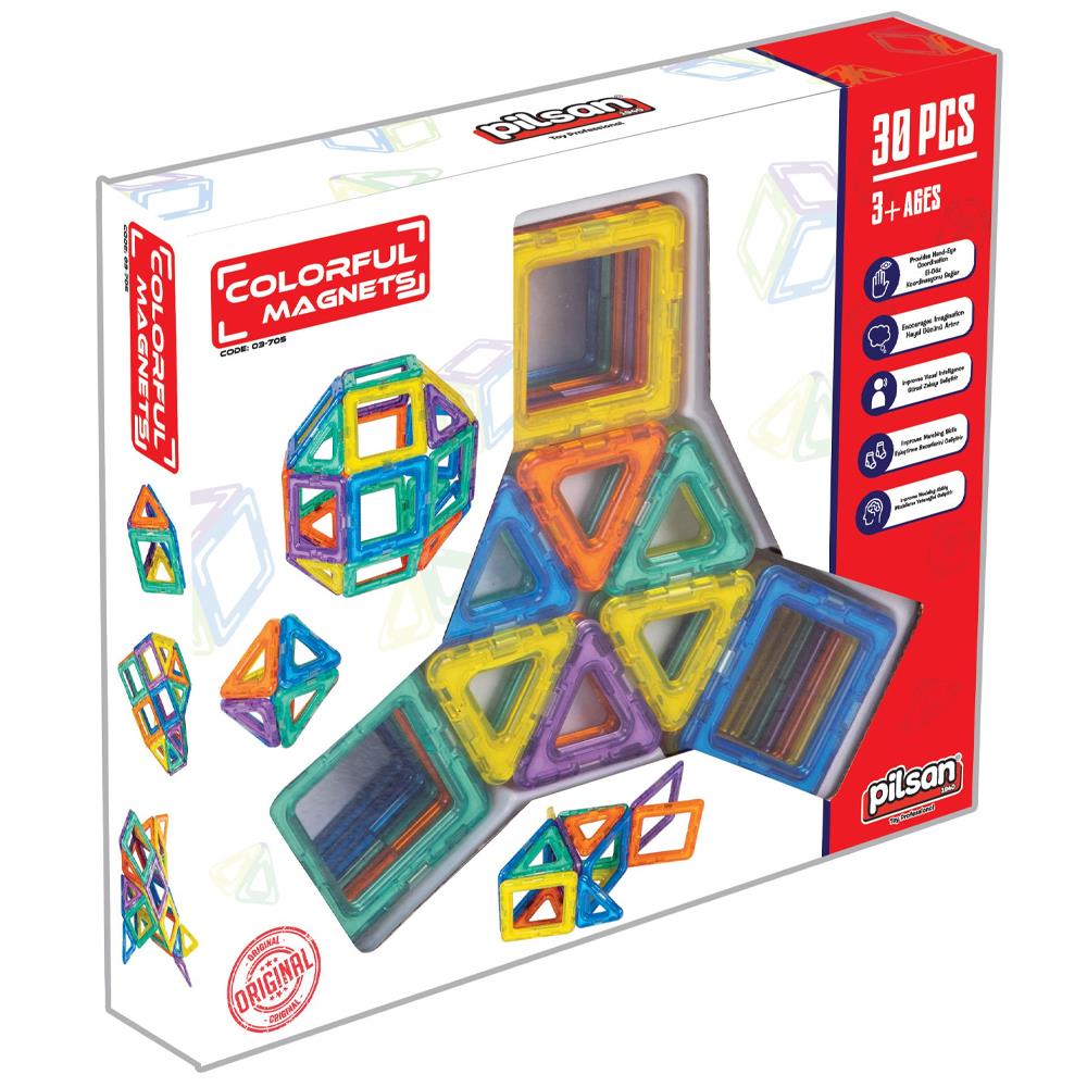 Pilsan Oyuncak Renkli Magnetler 30 Parça 03705