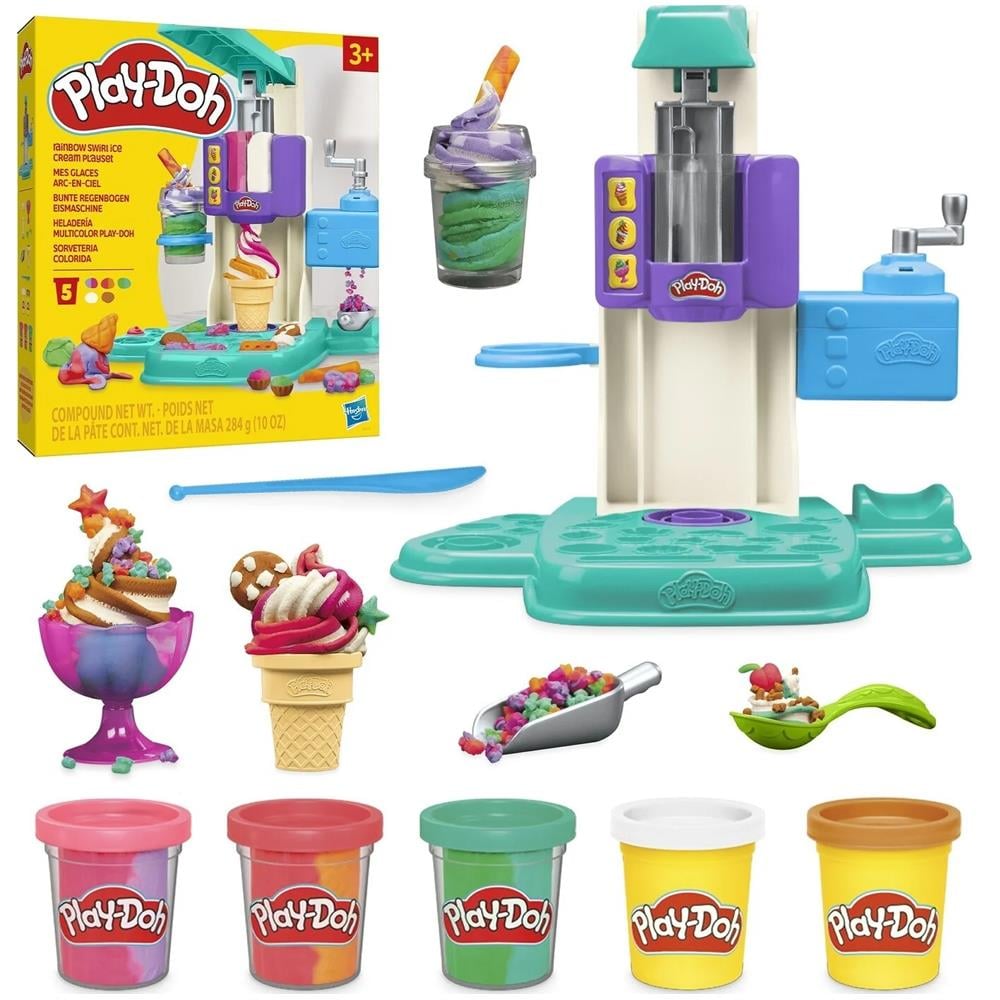 Play Doh Rainbow Swirl İce Cream Playset 4754