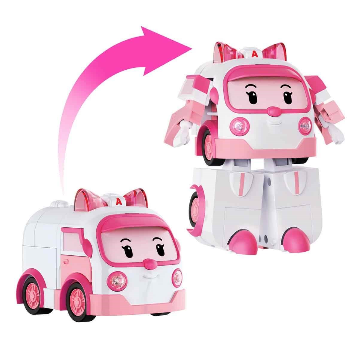 POLI/MRT687 ROBOCAR POLI BUYUK TRANSFORMING ROBOT AMBER (SESLI VE ISIKLI)
