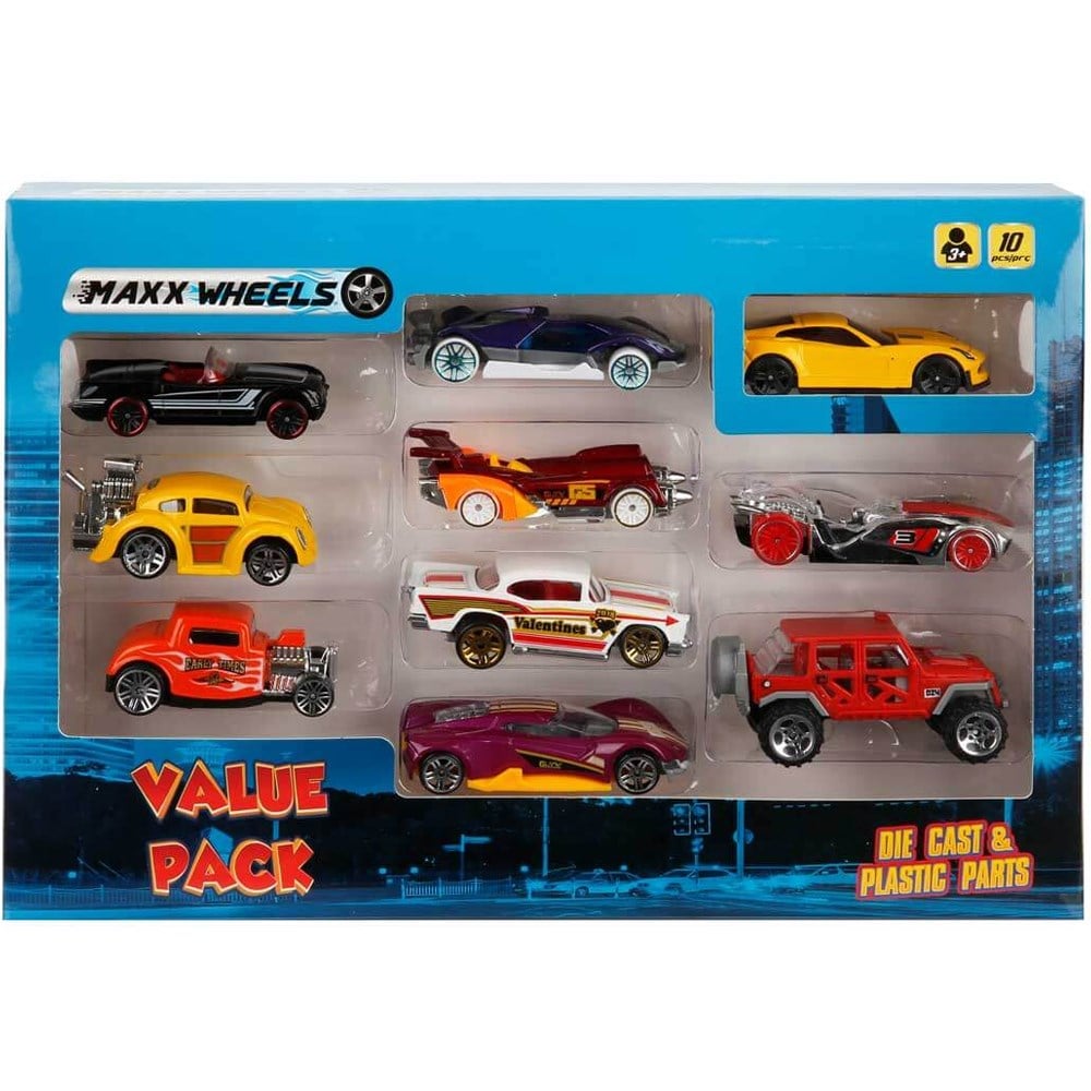 Rengarenk Mini Araba Seti 10'lu 02627
