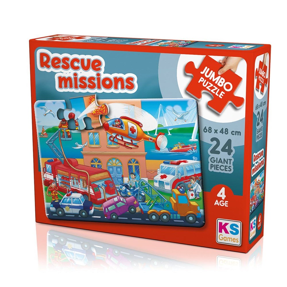 Rescue Missions Jumbo Puzzle 24 Parça JP 31009