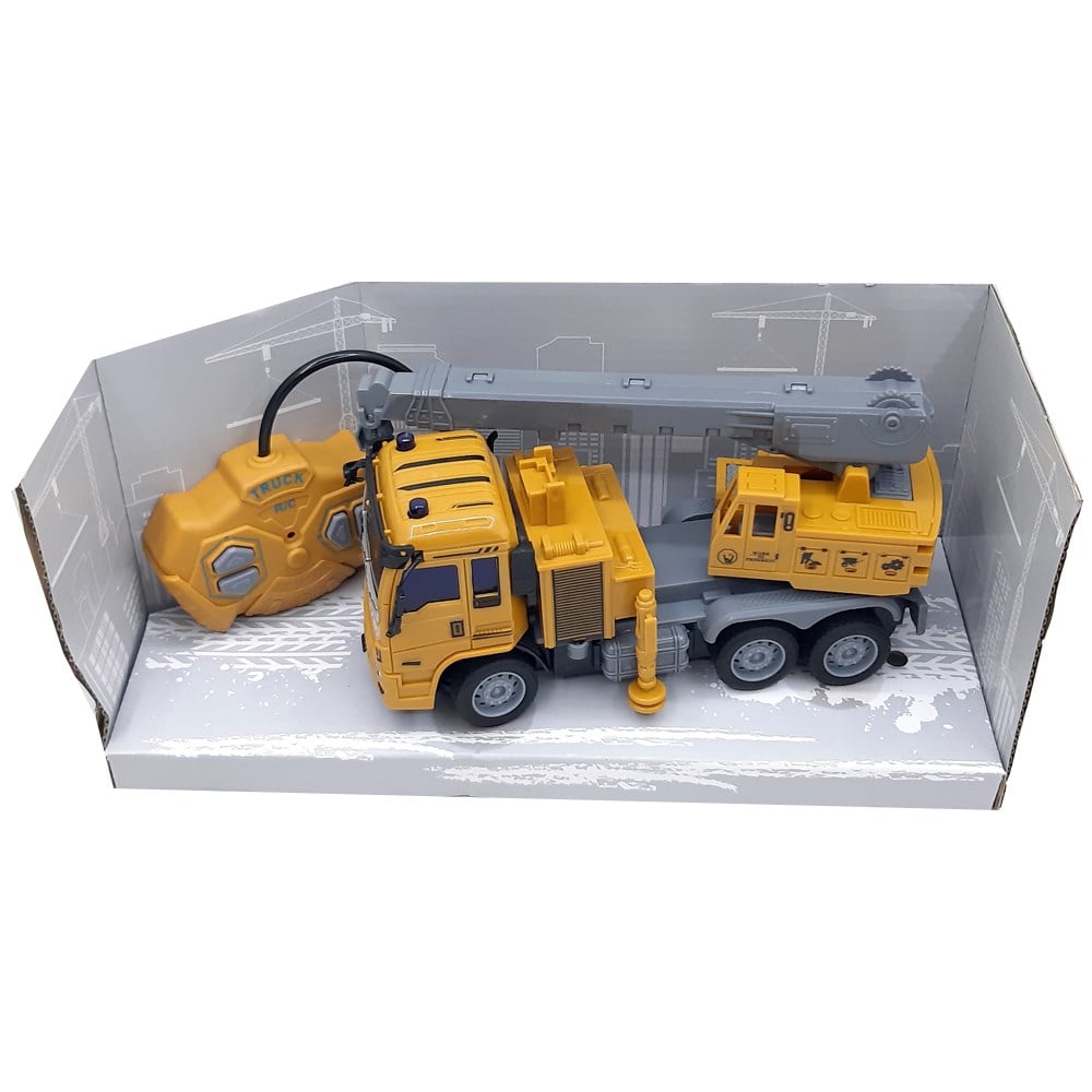 Sarı Işıklı Şarjlı Uzaktan Kumandalı Vinç 20 Cm SH091-322B
