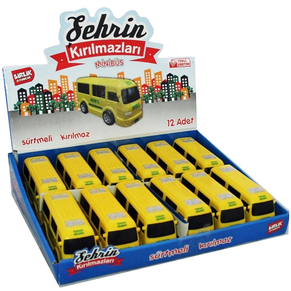 Şehrin Kırılmazları Sarı Sürtmeli Minibüs 12 Cm URT004-09