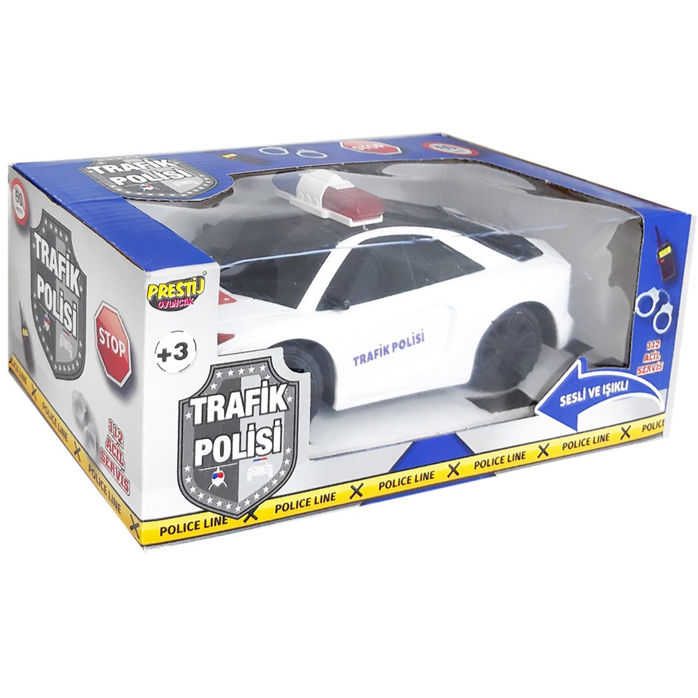 Sesli Işıklı Oyuncak Pilli Polis Arabası P.2020