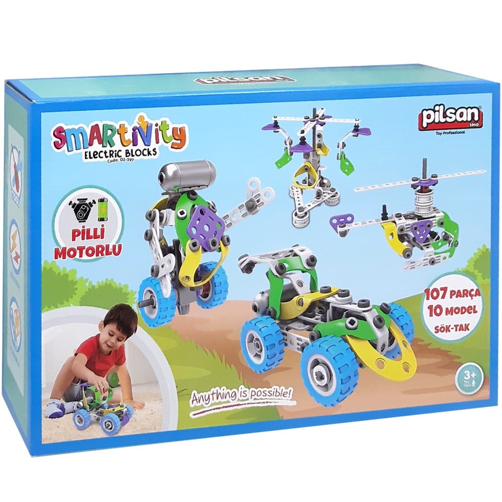 Smartivity Motorlu Elektrik Blokları 10 Model 107 Parça 03597