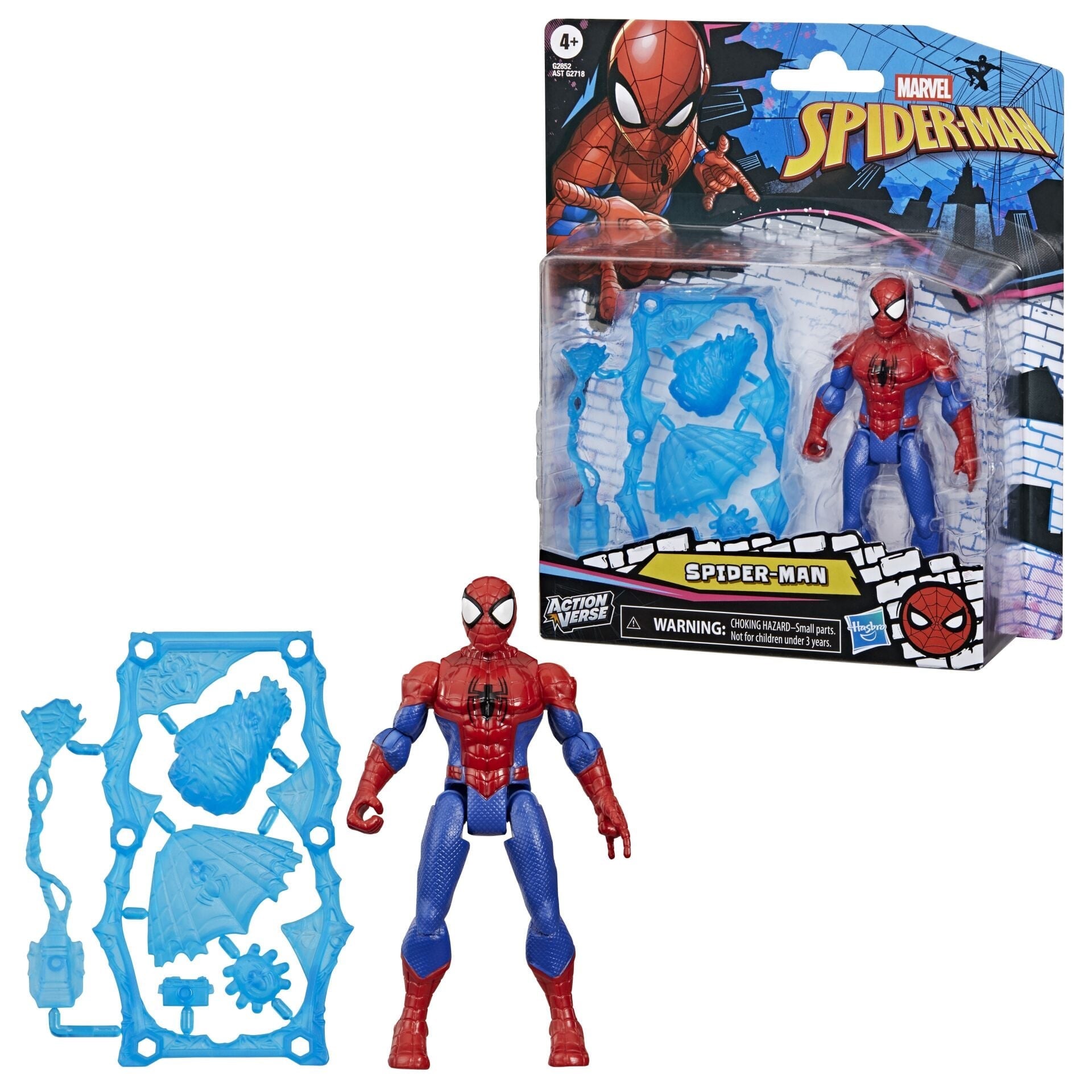 Spiderman Marvel Action Figure & Accessories, 4.5-Inch (11.4 CM) Super Hero G2852