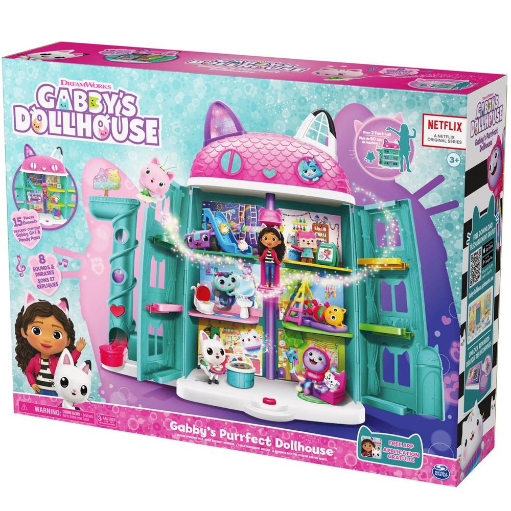 Spinmaster Gabby's Poppenhuis Aksesuarlı Ve Sesli 61 Cm 6060414