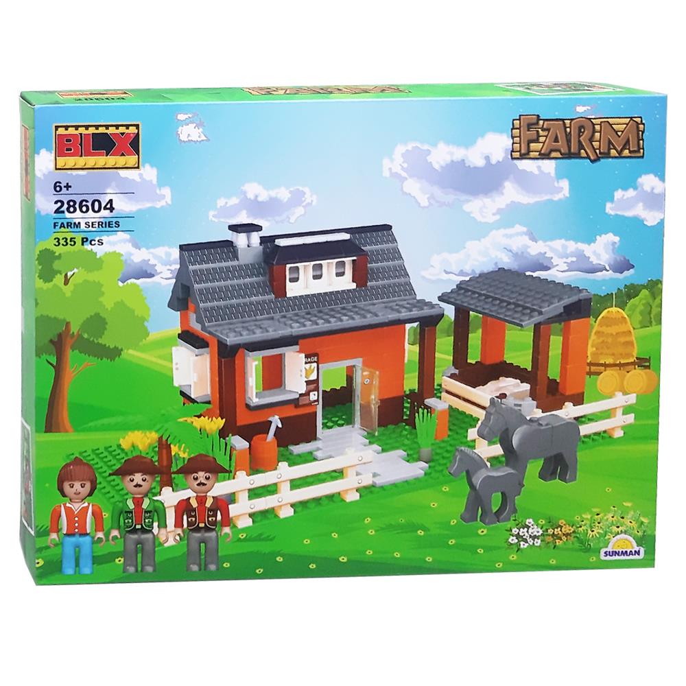 Sunman Oyuncak Çiftlik Evi 3 Figürlü 335 Parça 00028604
