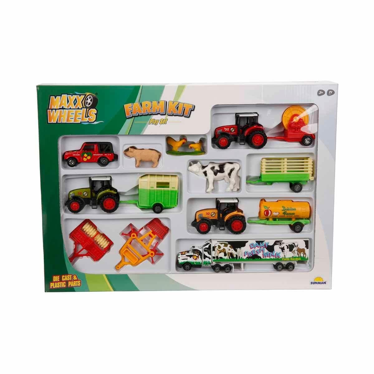 Sunman Oyuncak Çiftlik Traktör Seti 00019404