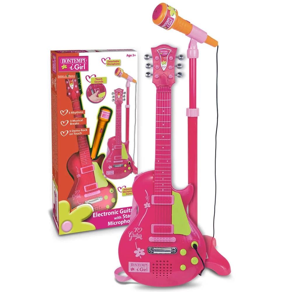 Sunman Oyuncak Elektronik Gitar Ayaklı Mikrofon 00045872