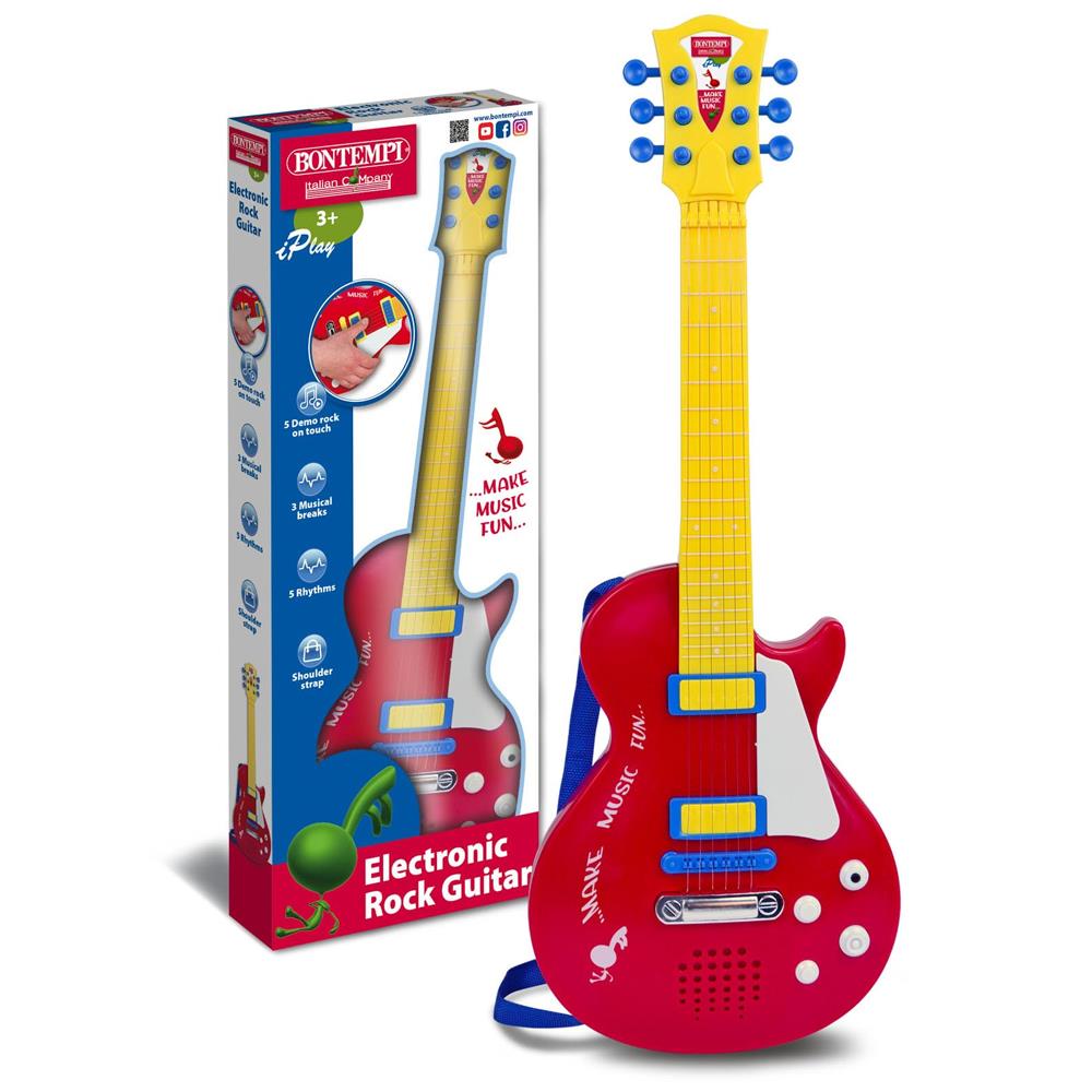 Sunman Oyuncak Elektronik Gitar Tuşlu Askılı Kırmızı 02045831