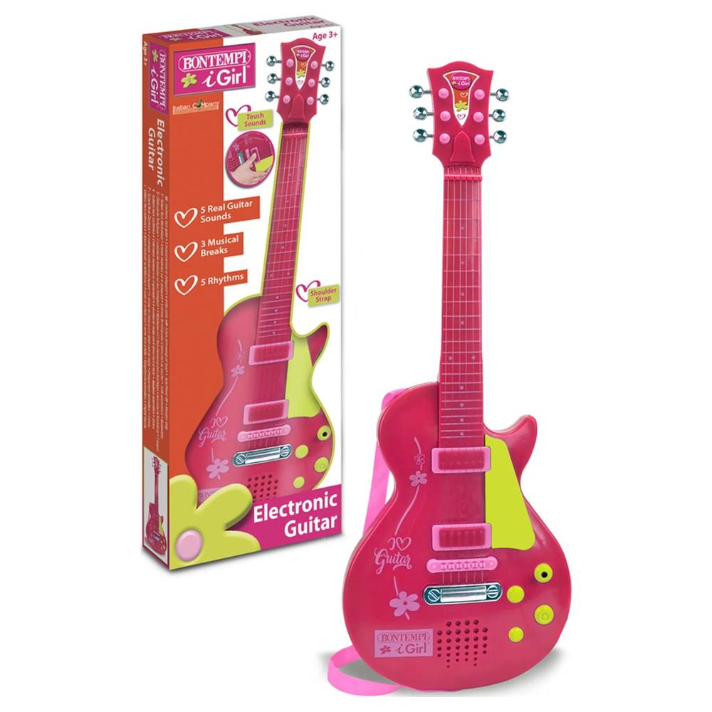 Sunman Oyuncak Elektronik Tuşlu Telli Askılı Gitar 00045871