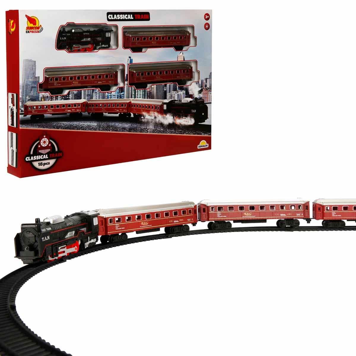 Sunman Oyuncak Işıklı Tren Seti 18 Parça 01005071