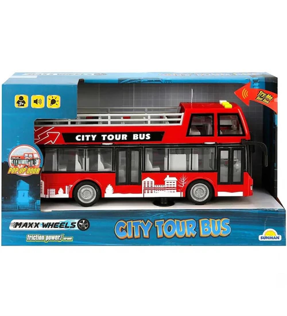 Sunman Oyuncak Maxx WheXX-1/1els Sesli ve Işıklı Tur Otobüsü 35382 01003538 SUN-YFN-M6
