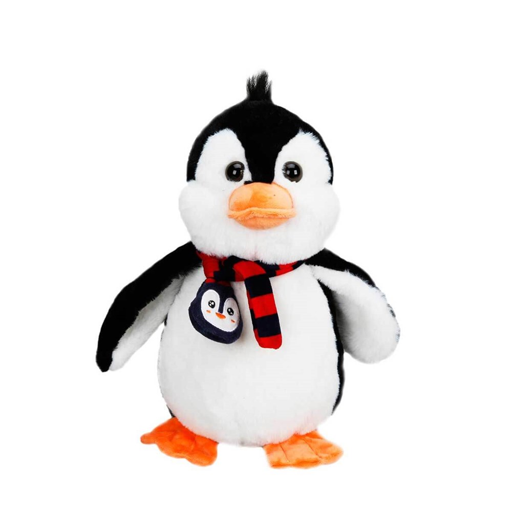 Sunman Oyuncak Peluş Penguen Oturan Atkılı 32 Cm 01525 SUN-JNH-PFF