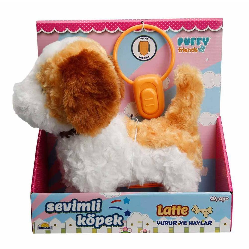 Sunman Oyuncak Peluş Sevimli Köpek Latte Yürüyen Sesli 00002860 SUN-RST-PFF