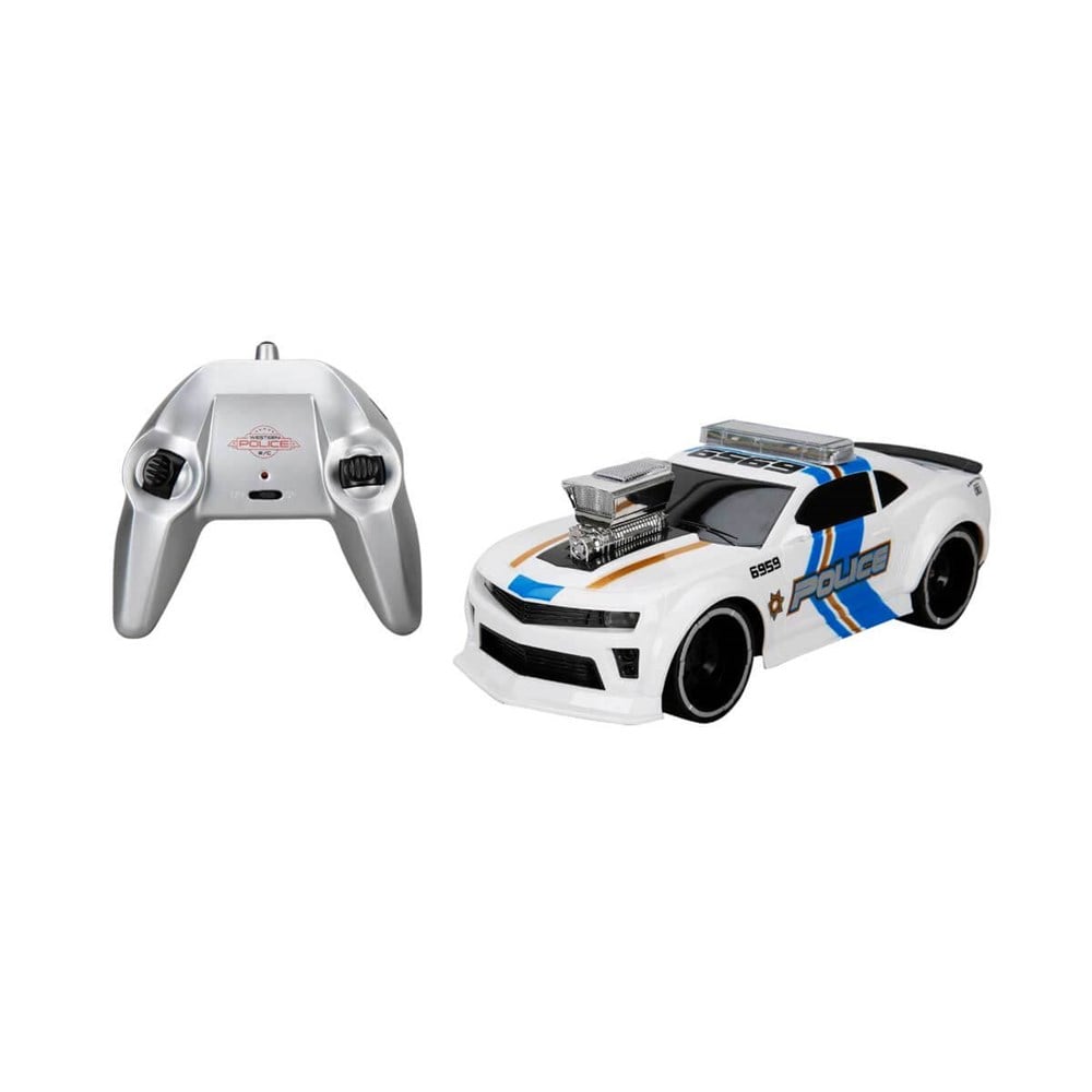 Sunman Oyuncak Sesli Işıklı Uzaktan Kumandalı Polis Arabası Muscle 2.4 Ghz Usb 02063 SUN-YFN-SNC-R/C 1/16 F/F