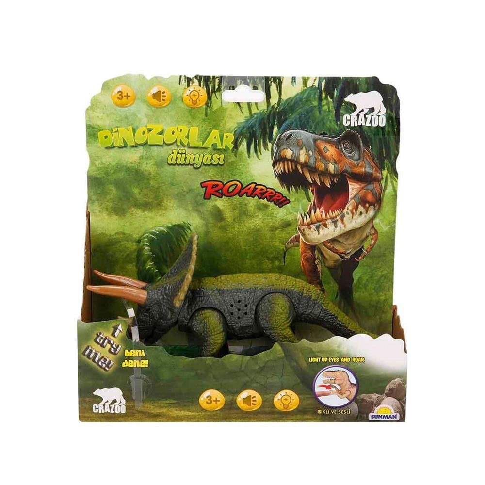 Sunman Oyuncak Sesli ve Işıklı Dinozor 00036171 SUN-RST-CRZ
