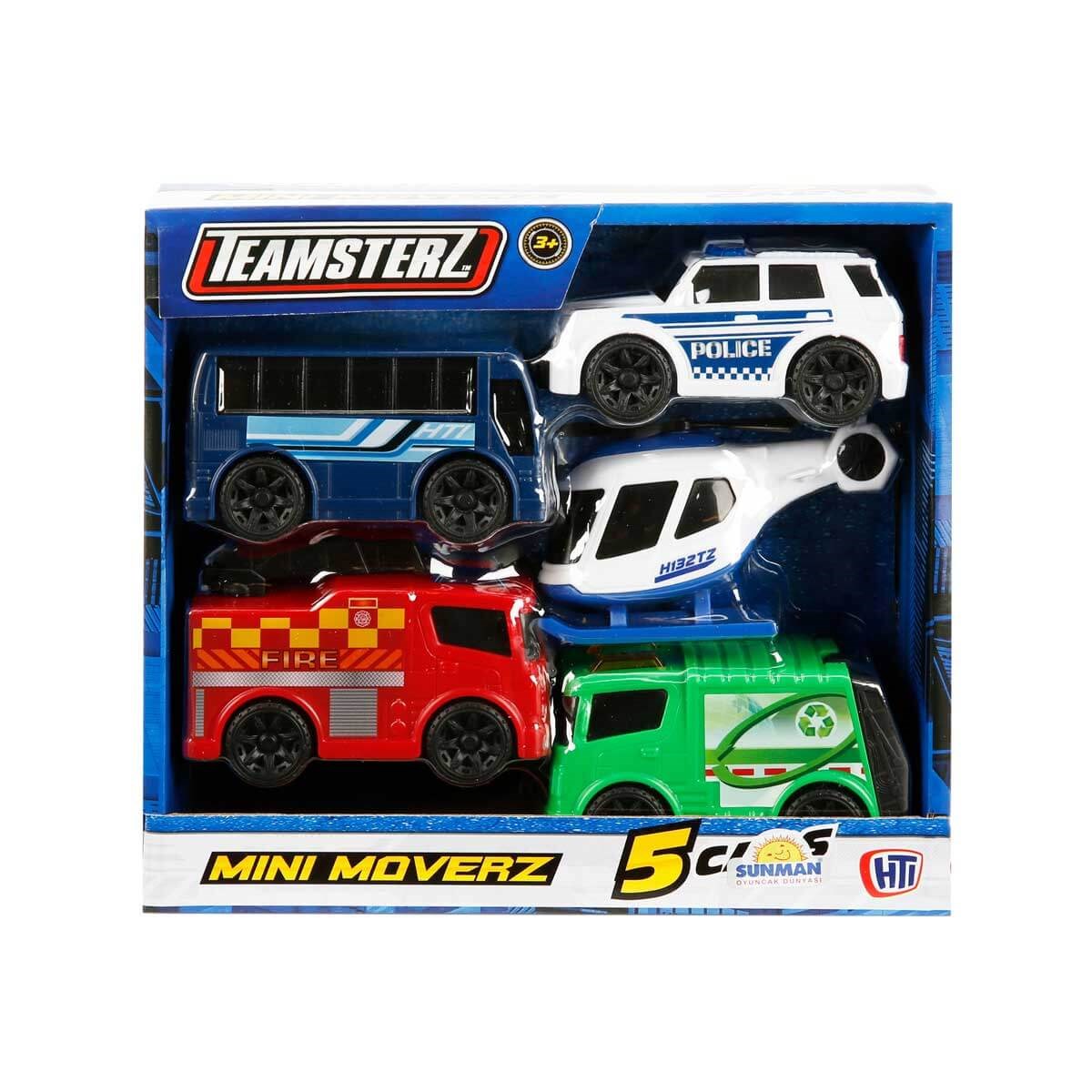 Sunman Oyuncak Teamsterz Mini Moverz 5'li Paket