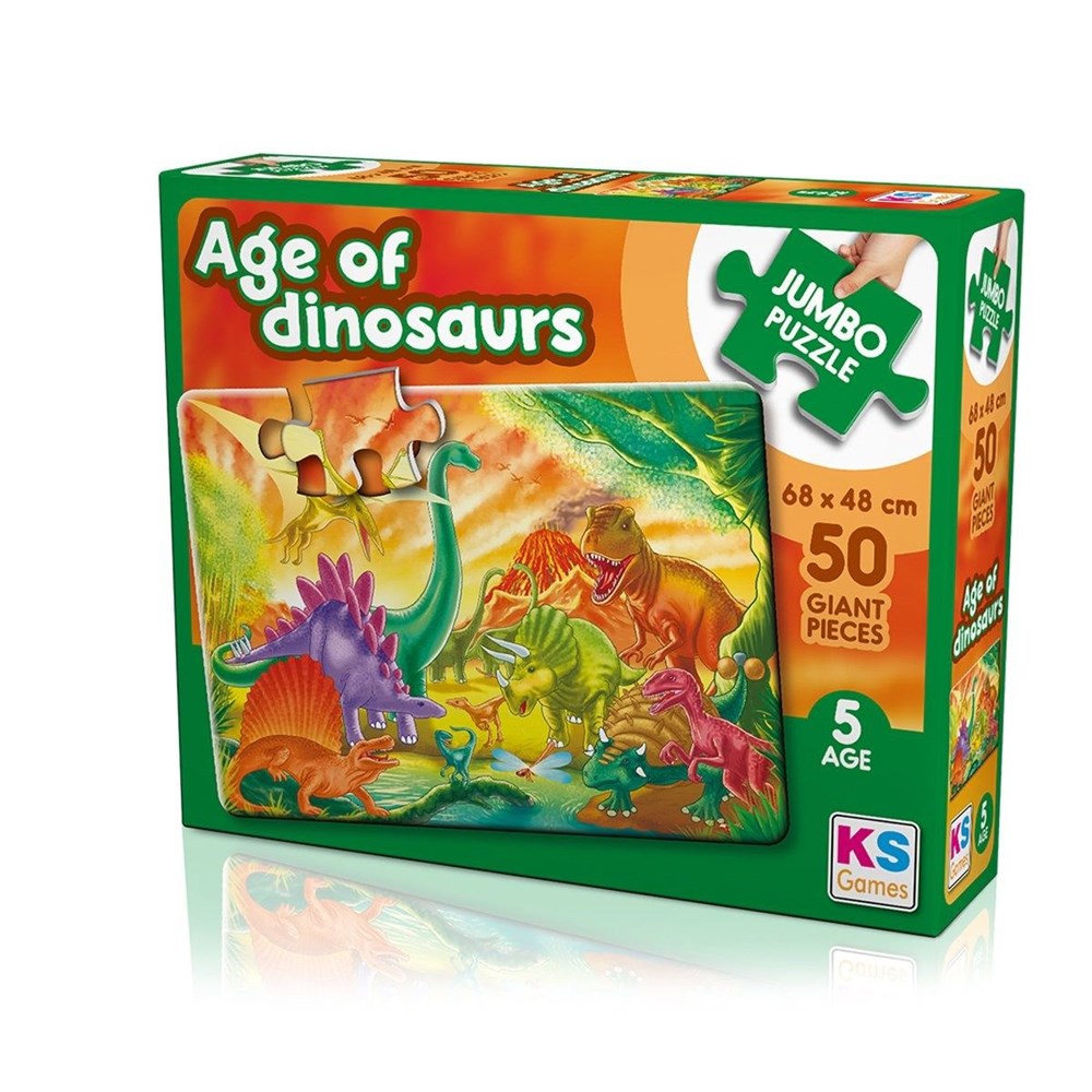The Age Of Dinosaurs Jumbo Puzzle 50 Parça JP 31012
