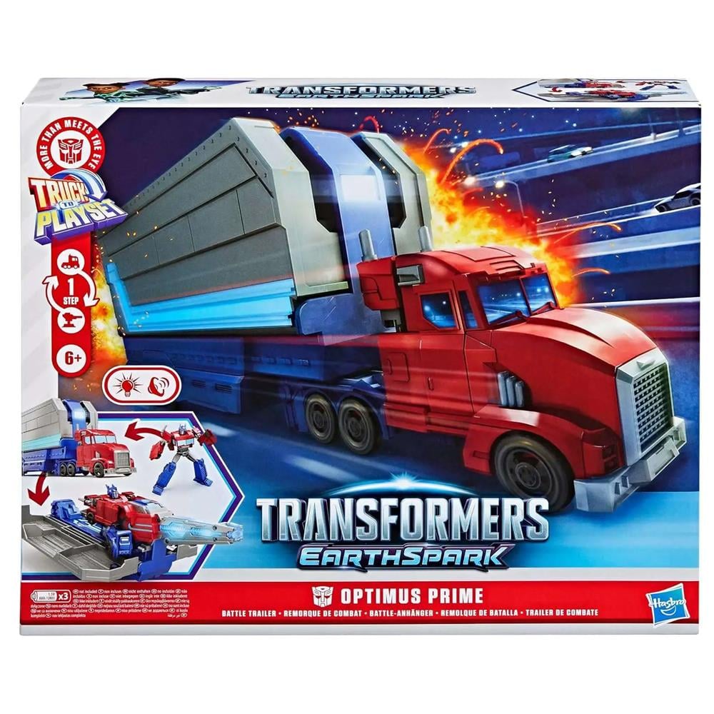 Transformers Earthspark Optimus Prime Battle Trailer G0750