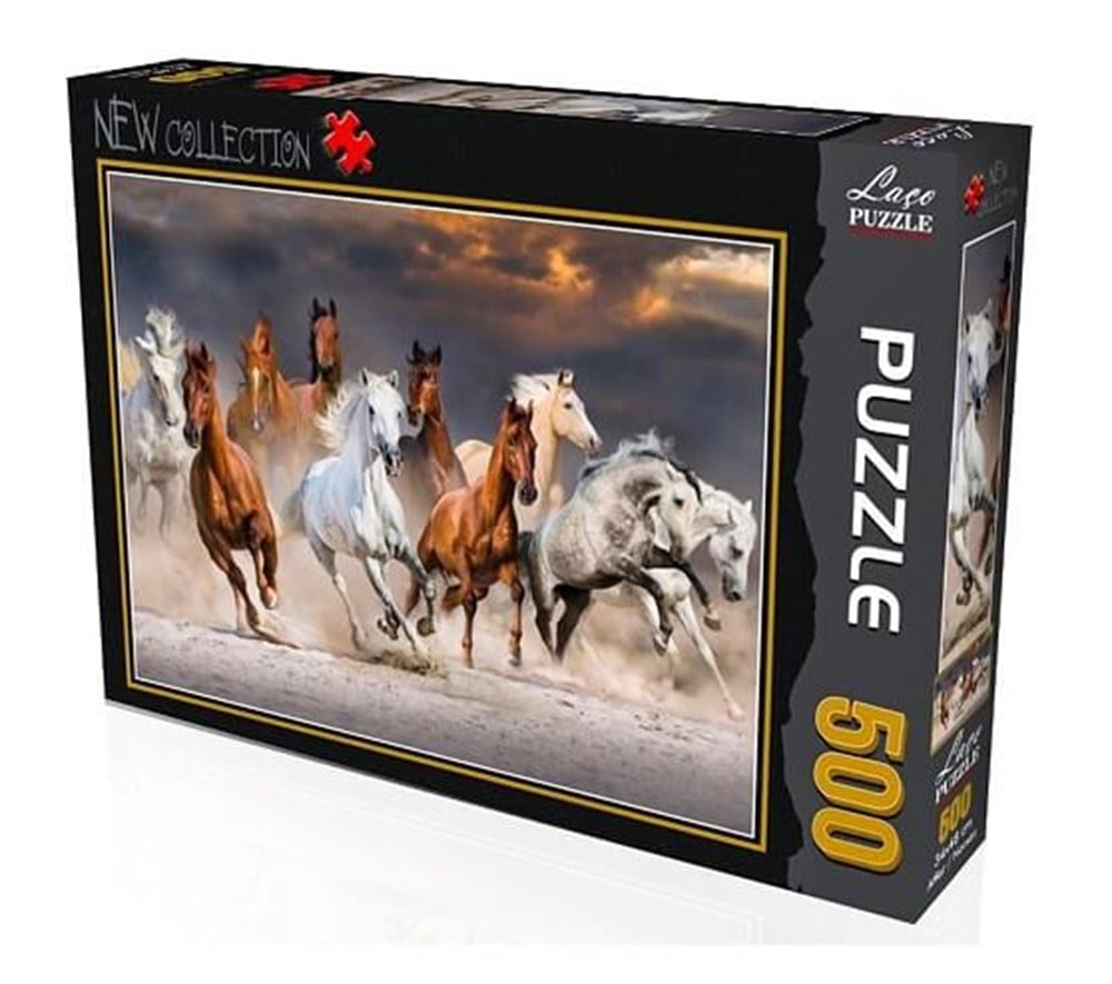 Utku Oyuncak  500 Parça Puzzle: AtlarLC7214 500 PARCA ATLAR PUZZLE Fiyatı | Samatlı Toptan Oyuncak - B2B