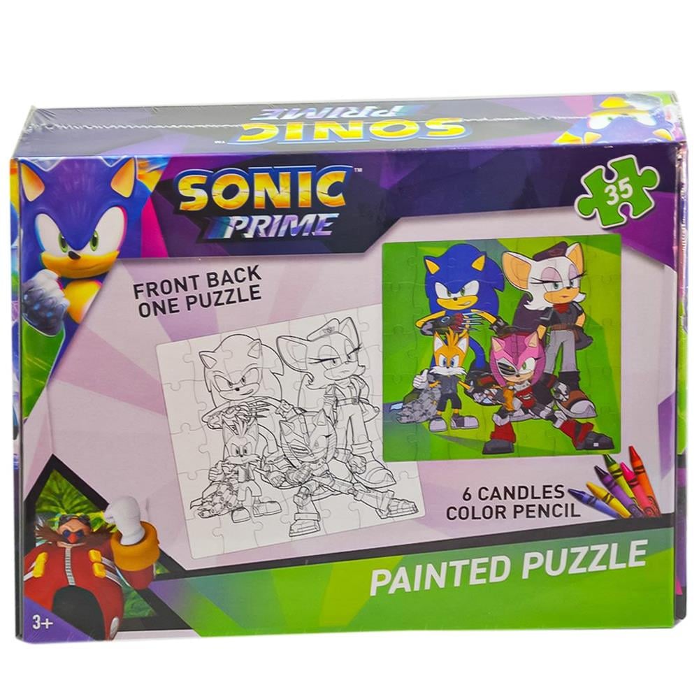 Utku Oyuncak Sonic Boyamalı Puzzle SO7874