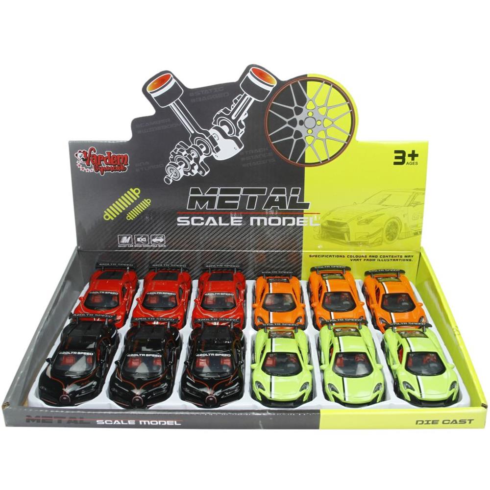 Vardem Oyuncak Çek Bırak 1:36 Metal Spor Araba KM-3662C