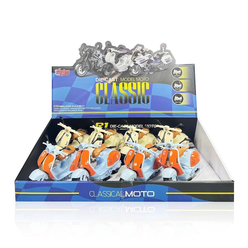 Vardem Oyuncak Çek Bırak Sesli ve Işıklı 1:10 Die-Cast Clasic Vp Motosiklet MY66-M2243